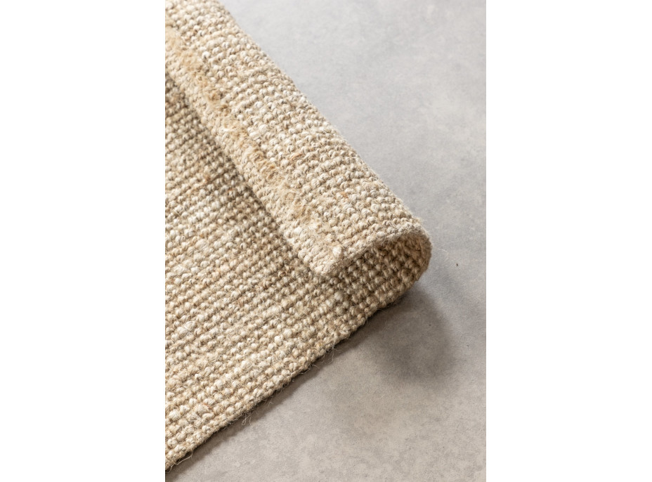 Kusový koberec Bouclé Jute 105973 Ivory White