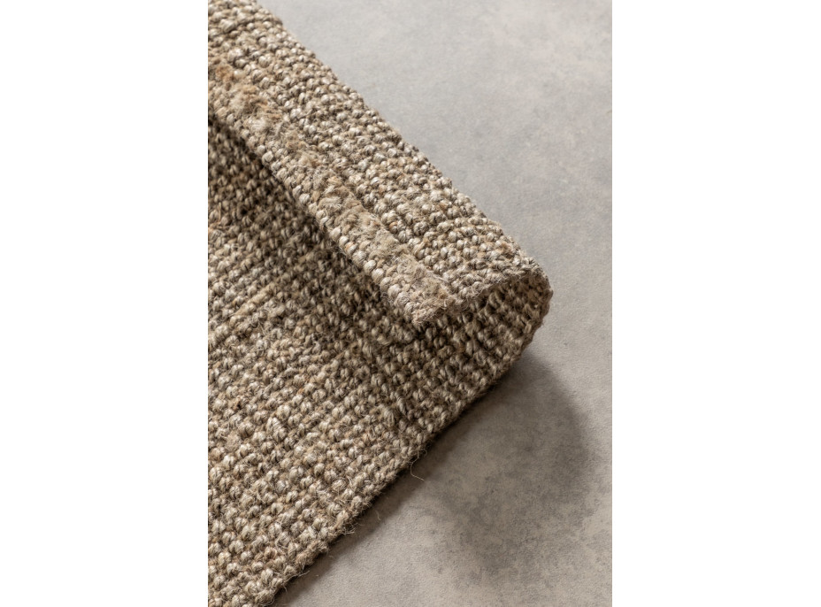 Kusový koberec Bouclé Jute 105975 Grey Brown