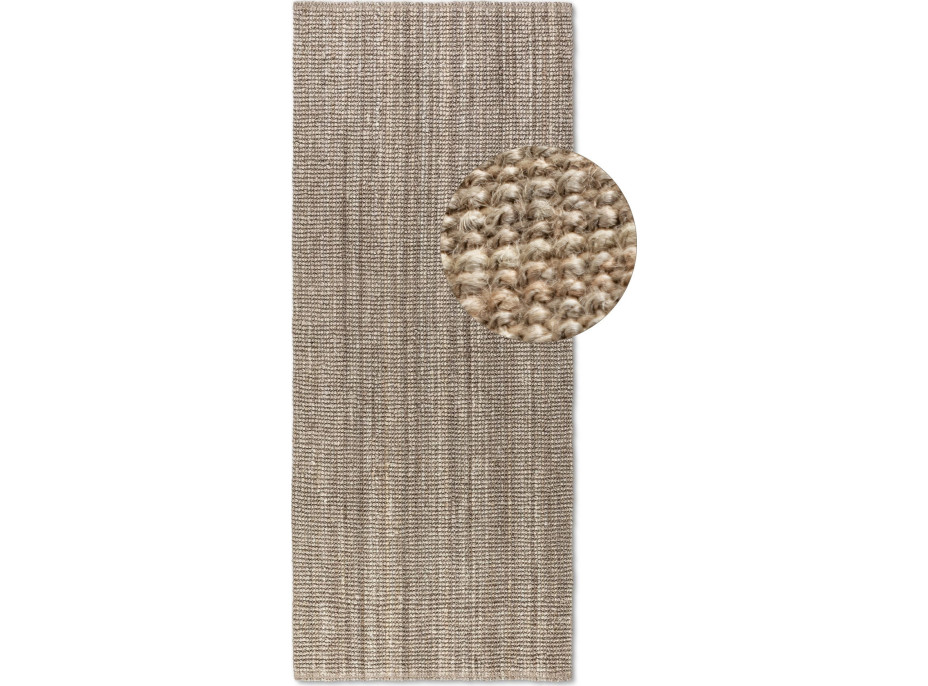 Běhoun Bouclé Jute 105975 Grey Brown