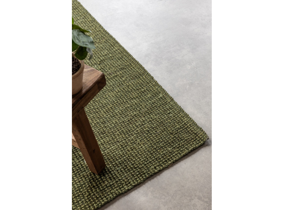 Běhoun Bouclé Jute 105977 Jungle Green