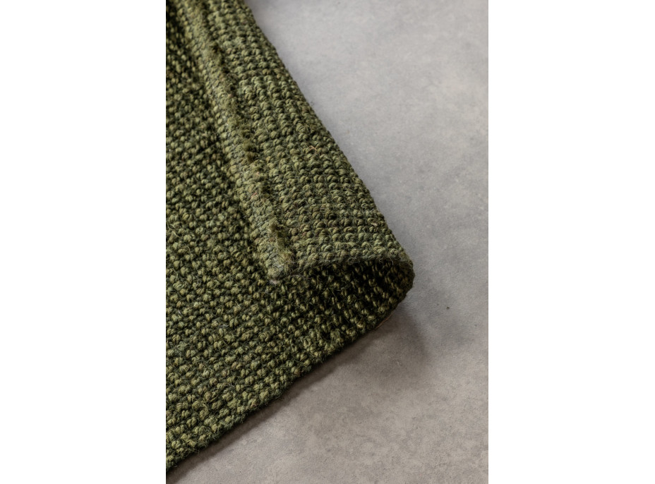 Běhoun Bouclé Jute 105977 Jungle Green