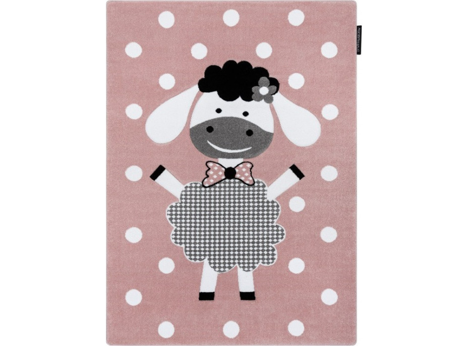 Dětský kusový koberec Petit Dolly sheep pink